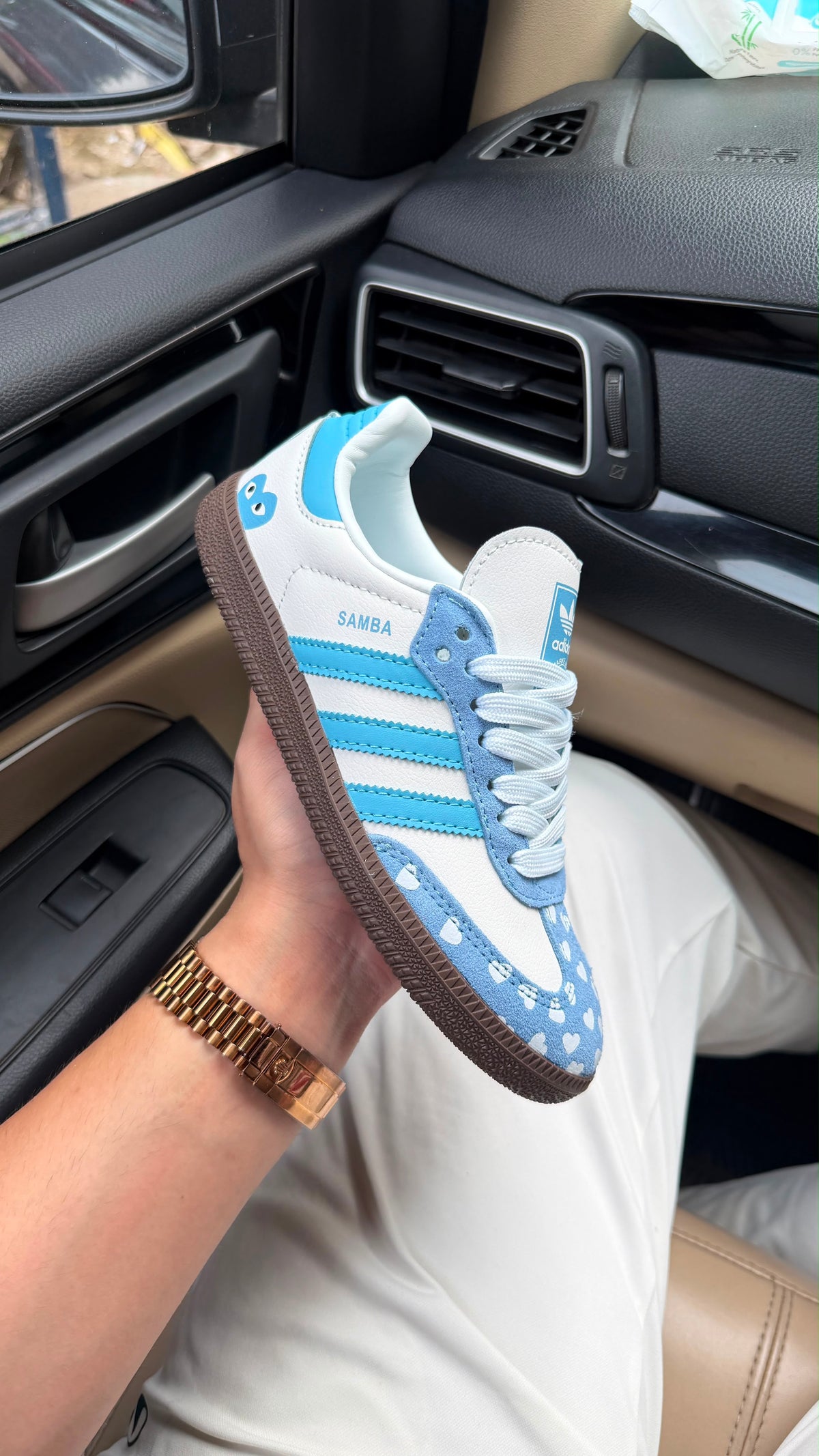 ADIDAS ORIGINALS SAMBA BLUE FLORAL
