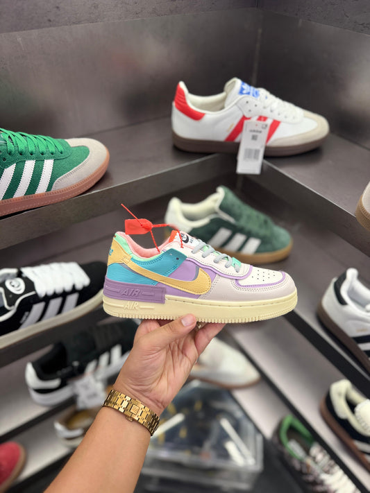 NIKE AIRFORCE SHADOW YELLOW TICK