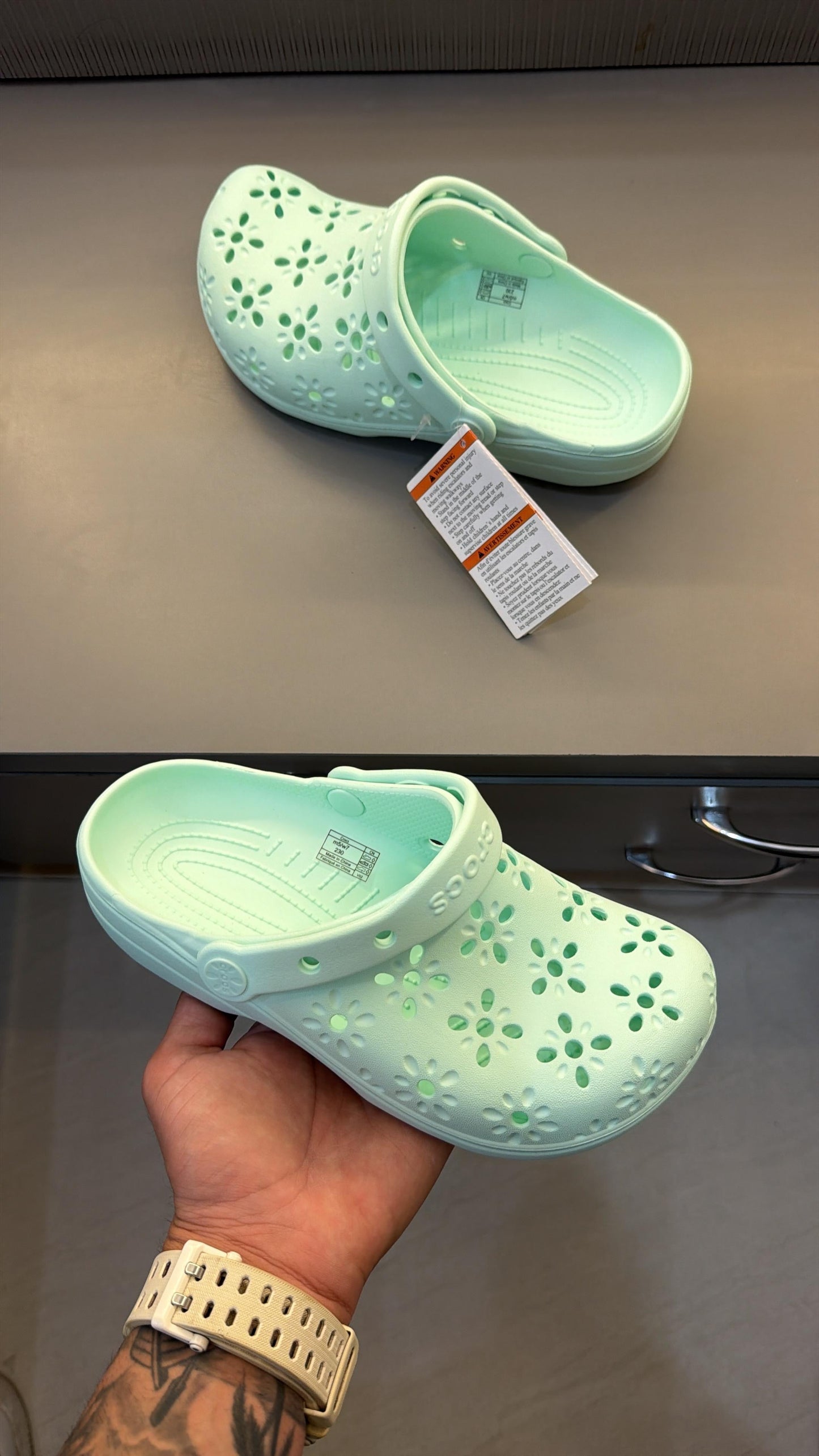 CROCS CLASSIC FLORAL GIRLS