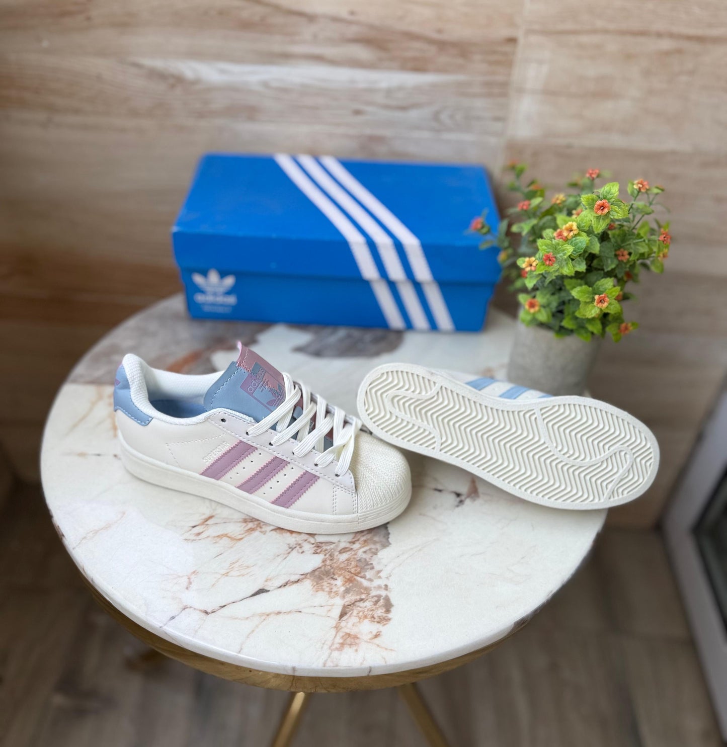 ADIDAS SUPERSTAR PURPLE MISMATCH