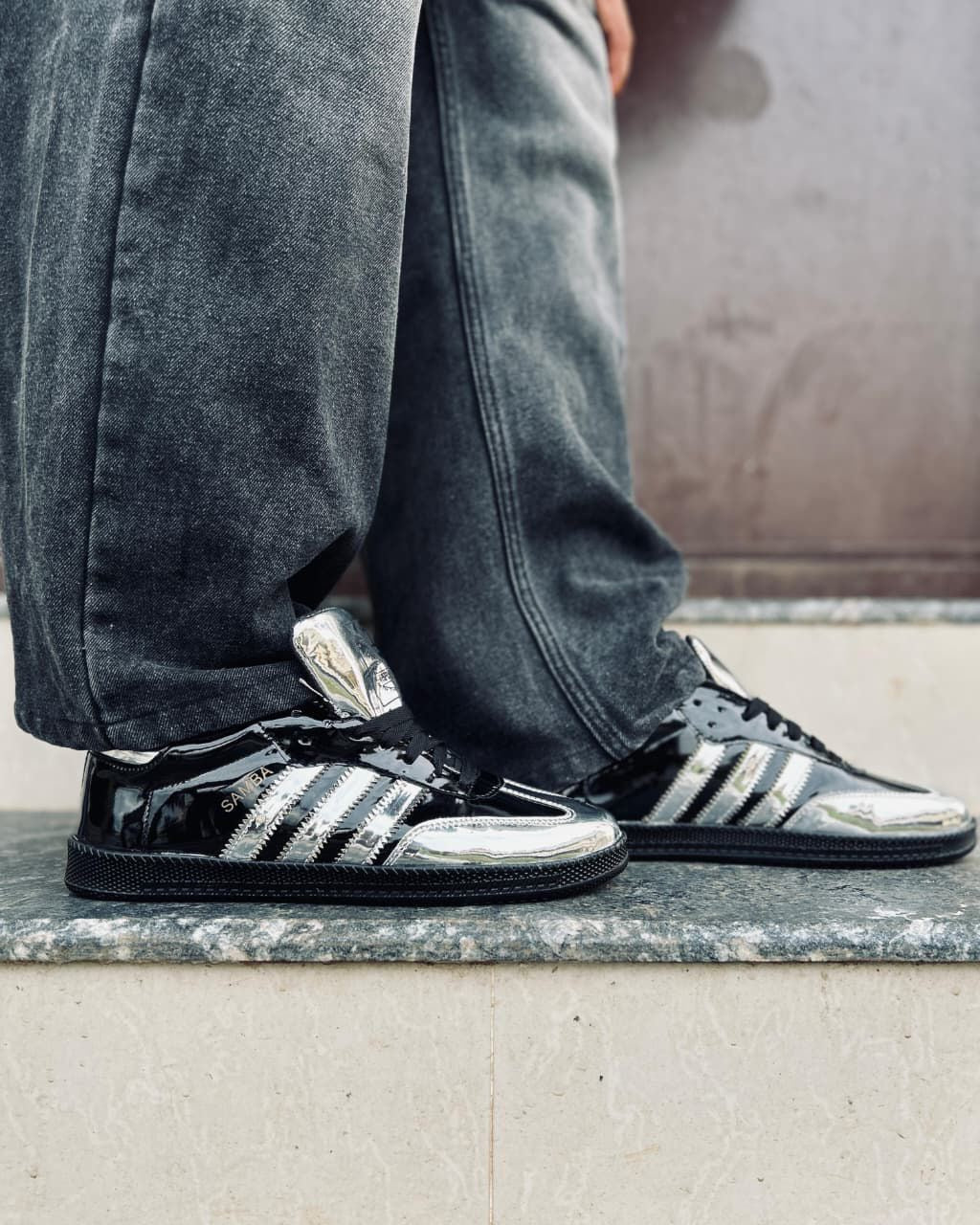 ADIDAS SAMBA ATMOS BLACK SILVER