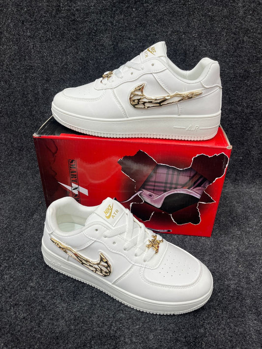 NIKE AIRFORCE ONE MOLTEN METAL SILVER 7A