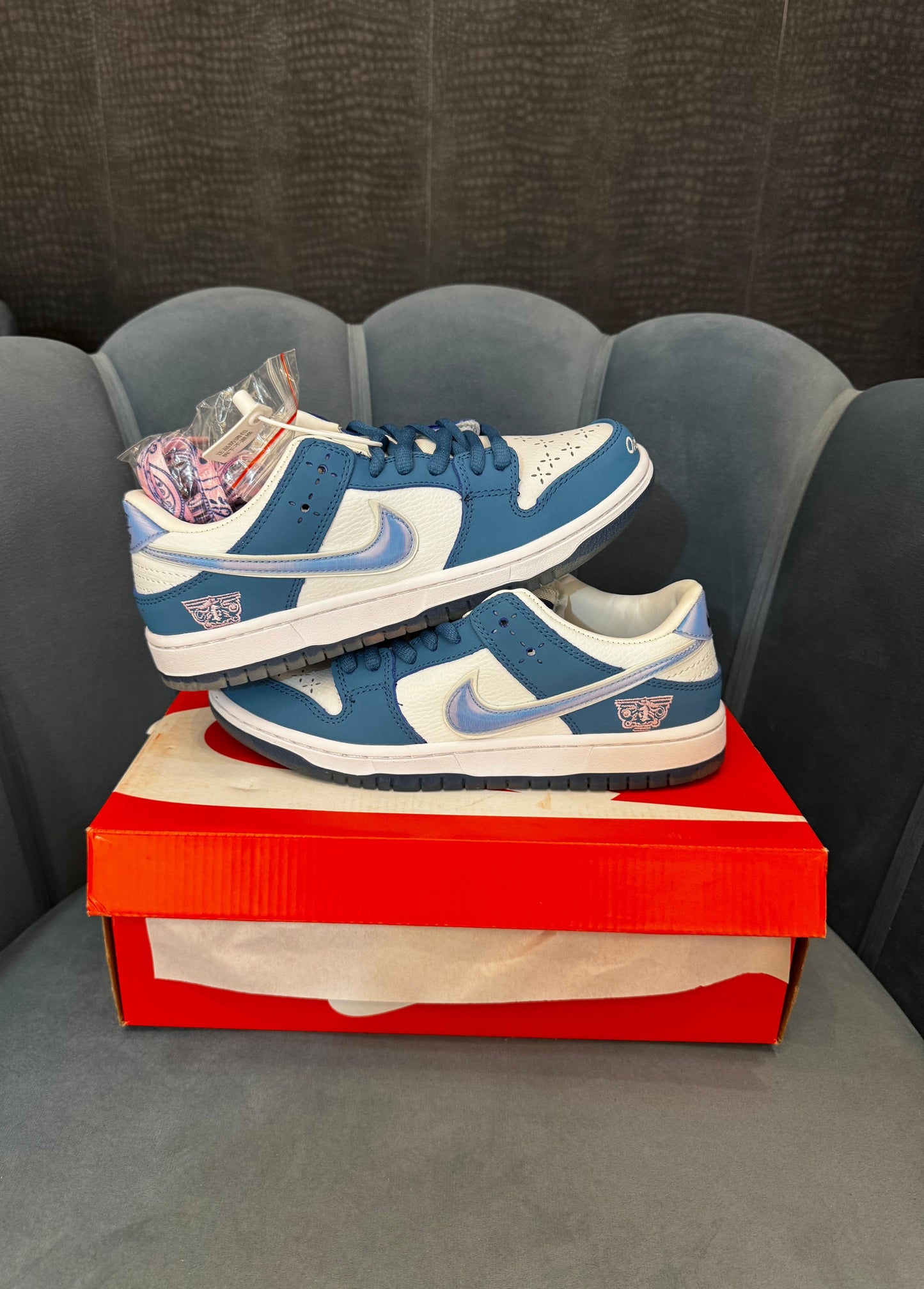 Nike Sb Dunk X Born Raised One Black At a tims