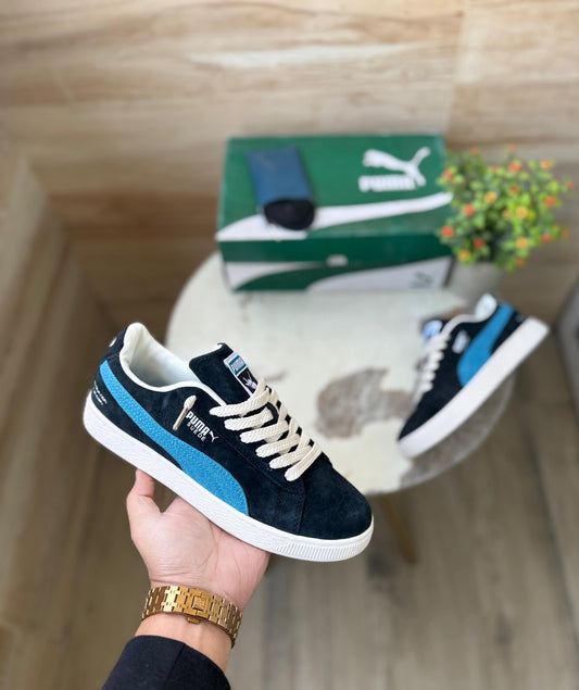 PUMA CLASSIC SUEDE BLACK BLUE