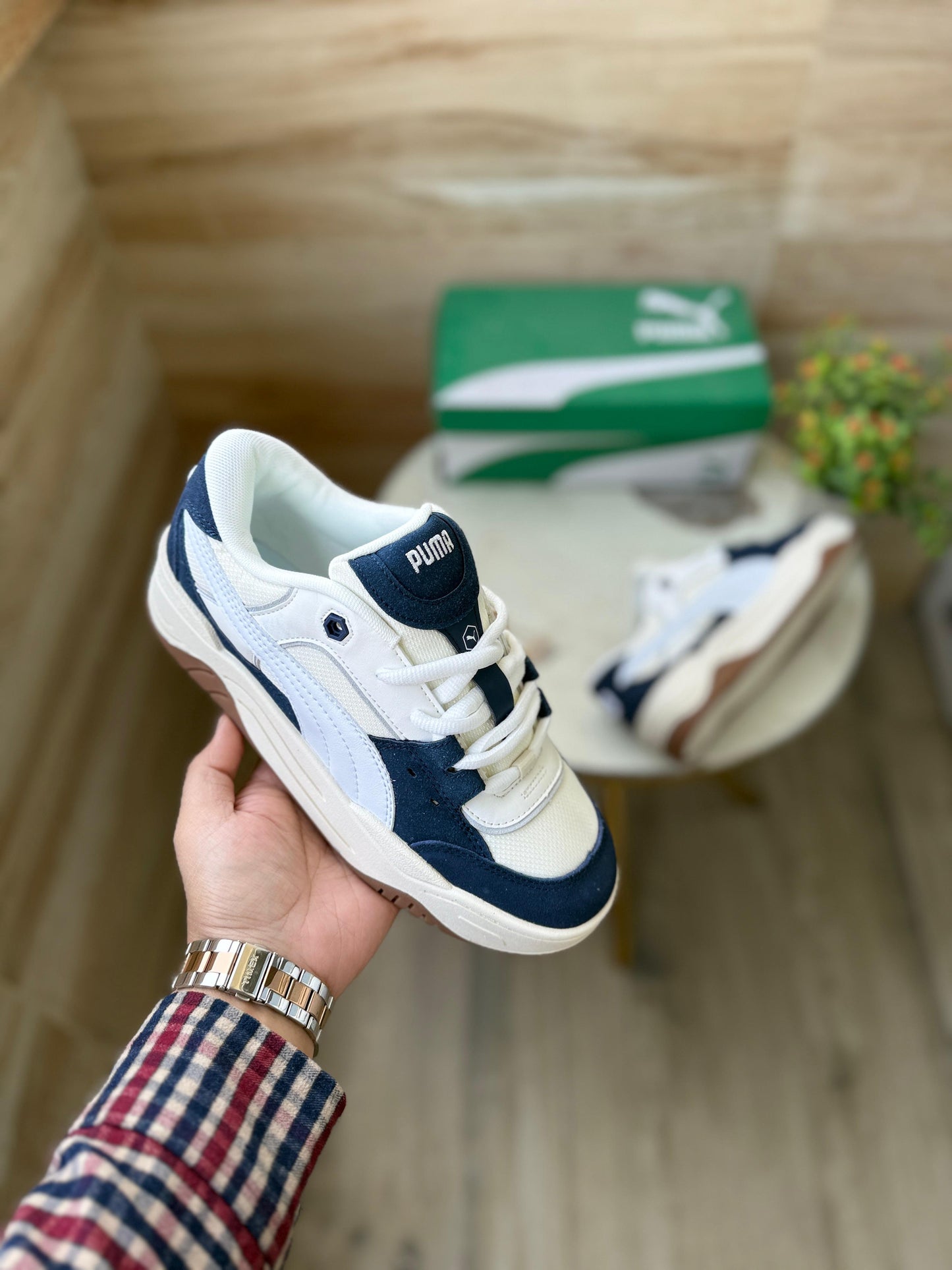 PUMA SUEDE 180 WHITE NAVY