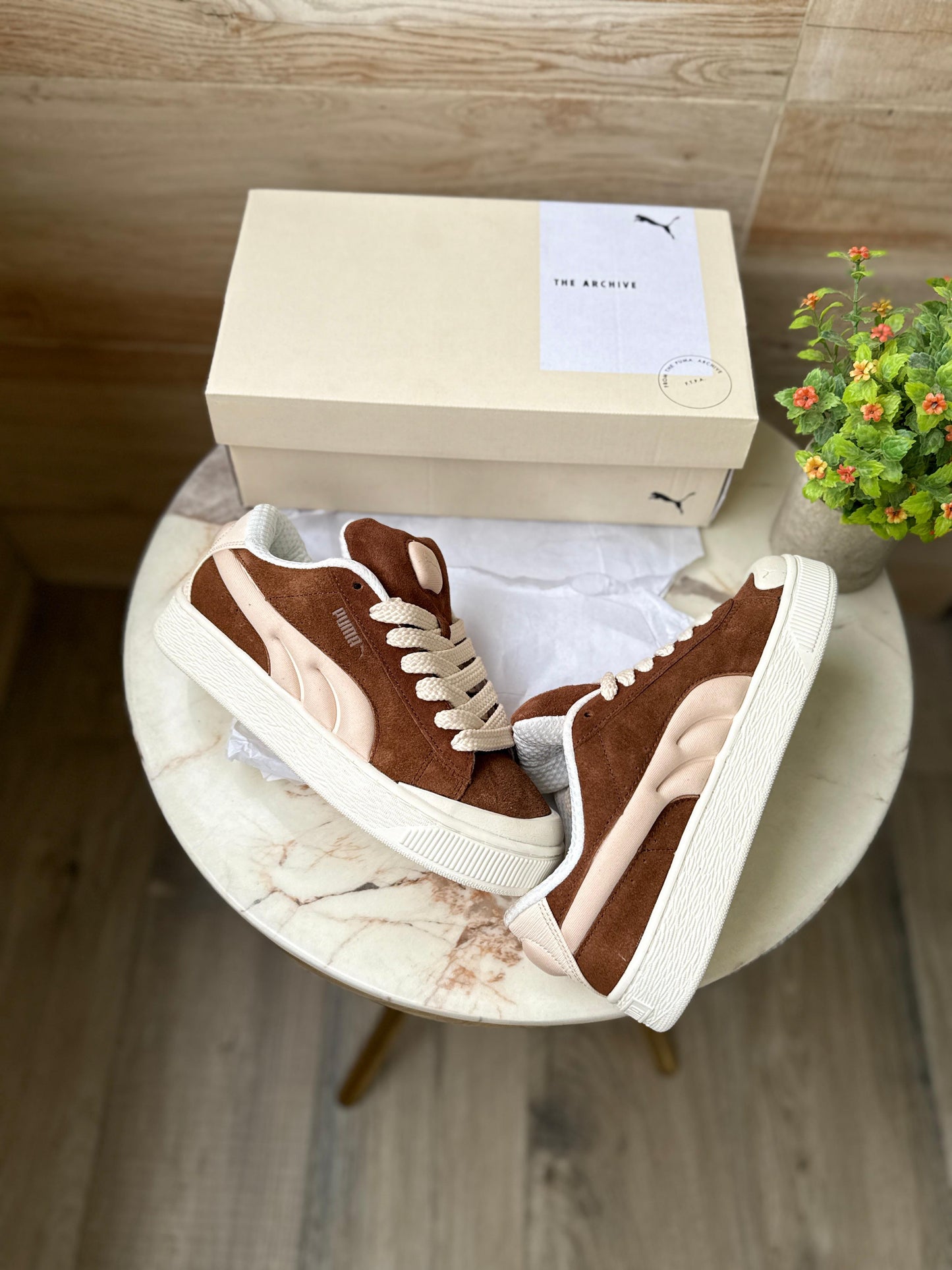 PUMA XL SUEDE CRUSH BROWN WHITE