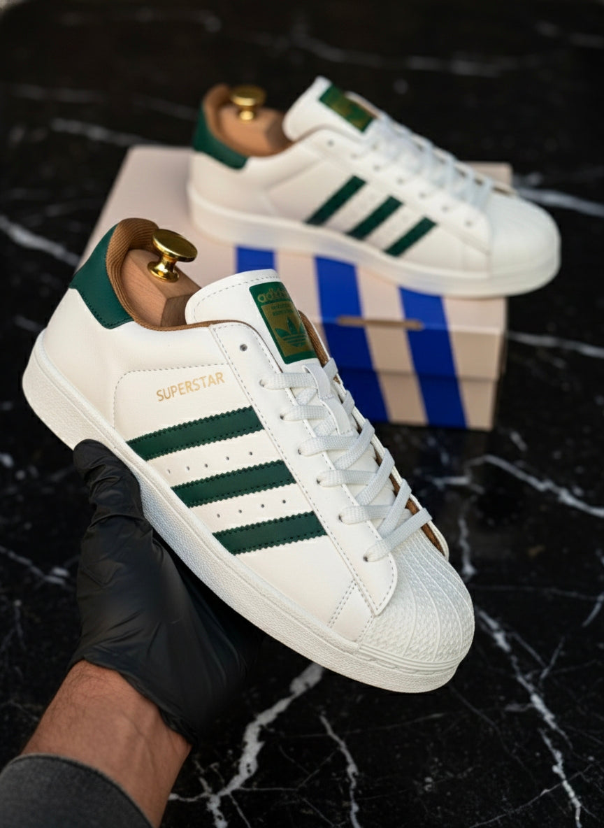 Adidas Superstar White Green