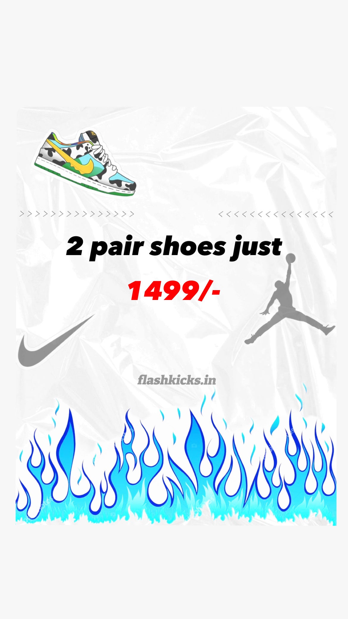 1500₹ 2 pair shoes