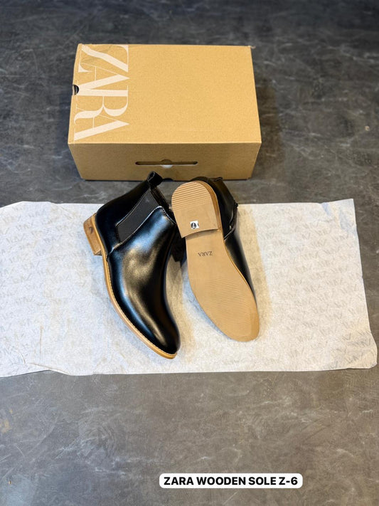 ZARA WOODEN CHELSEA BOOTS ART-W5