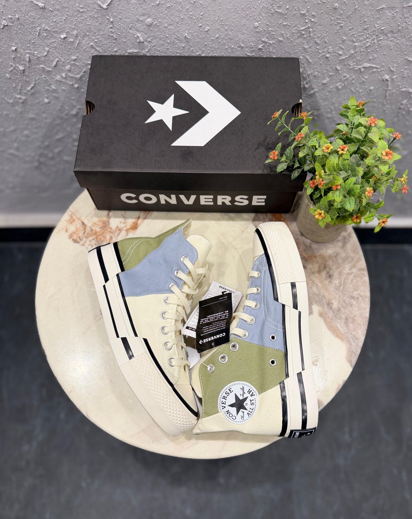 CONVERSE CHUCK MID PLUS WHITE GREY BLUE