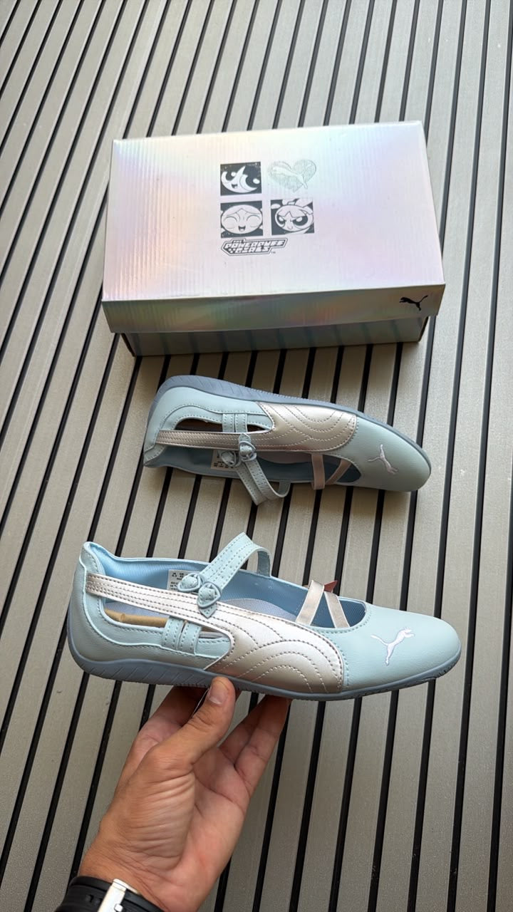 PUMA SPEED CAT BALLET SILVER BLUE WASH