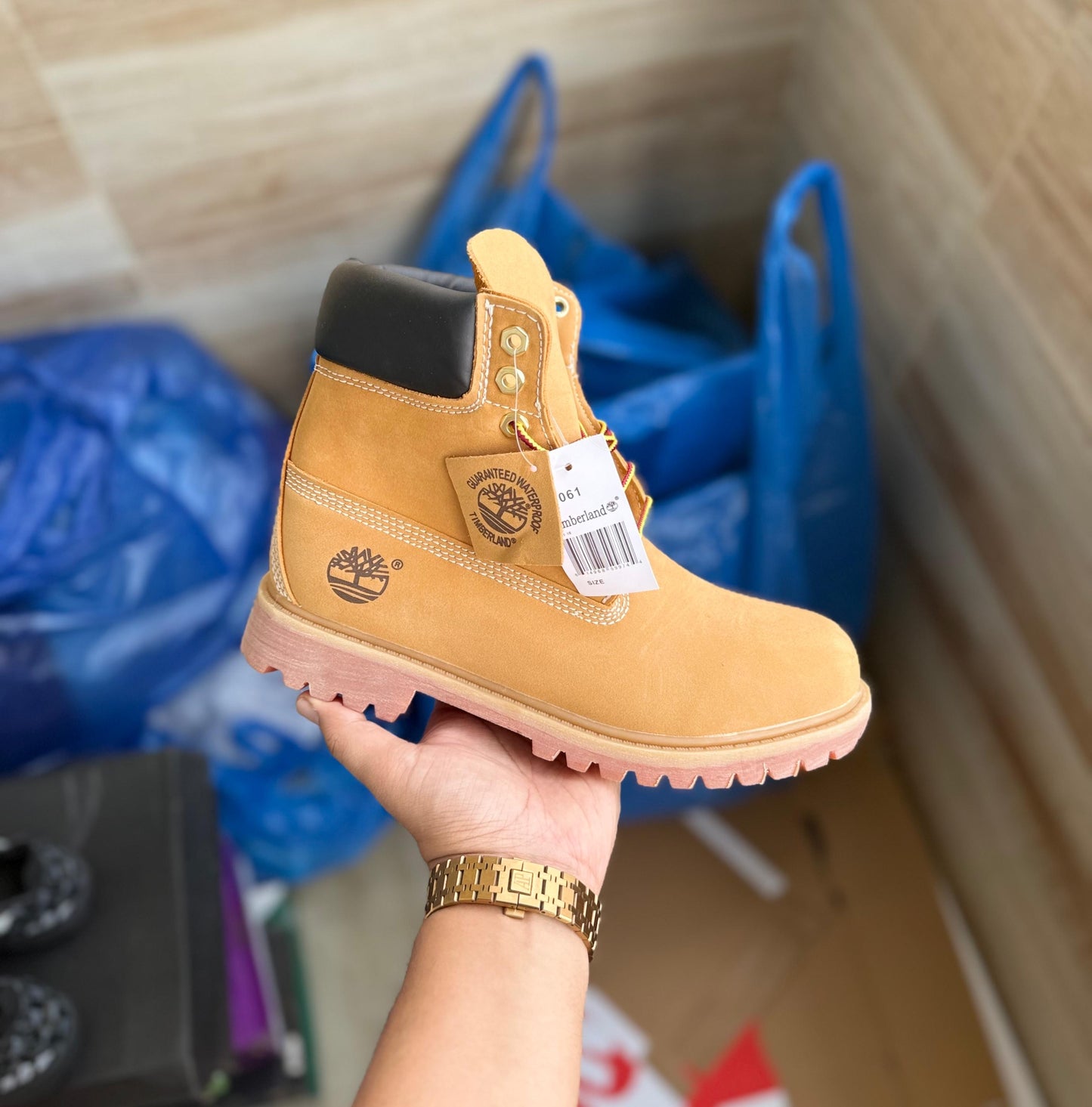 TIMBERLAND BOOTS TAN