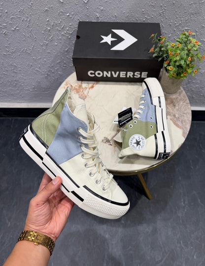 CONVERSE CHUCK MID PLUS WHITE GREY BLUE