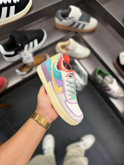 NIKE AIRFORCE SHADOW YELLOW TICK