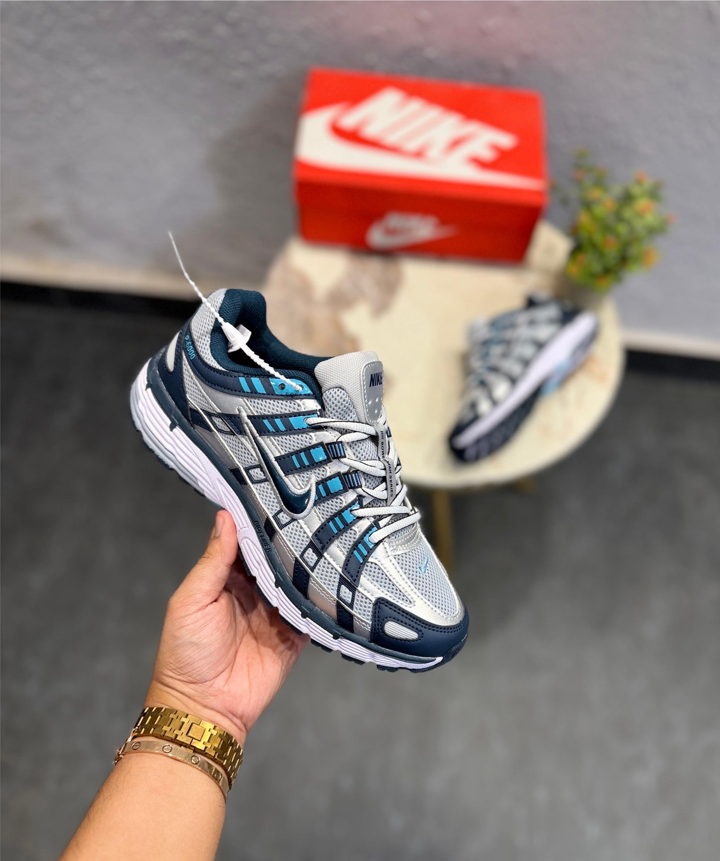 NIKE P-6000 TRAINER ARMY NAVY