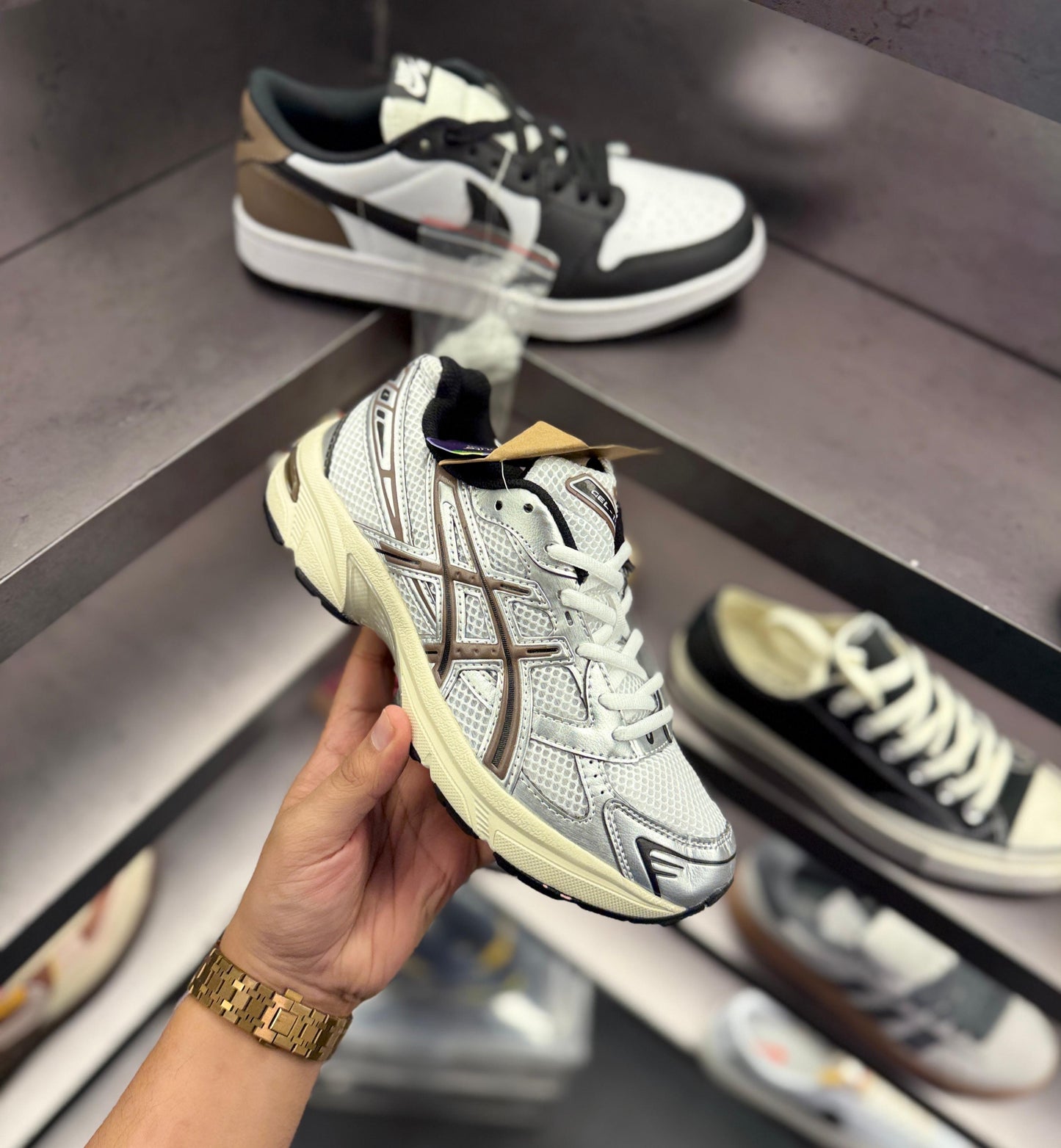 ASICS GEL GT-1130 SILVER BROWN