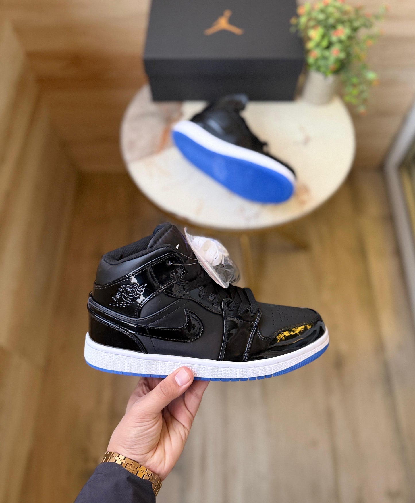 AIR JORDANS RETRO 1 PATENT SPACE JAM