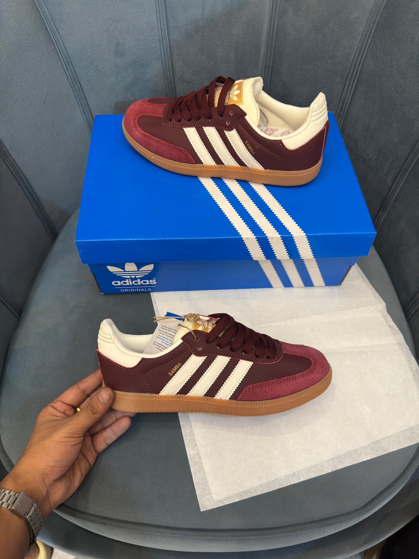 ADIDAS ORIGINALS SAMBA NEW MAROON