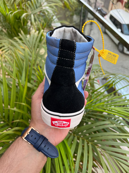 vans long blue black