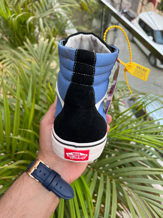 vans long blue black