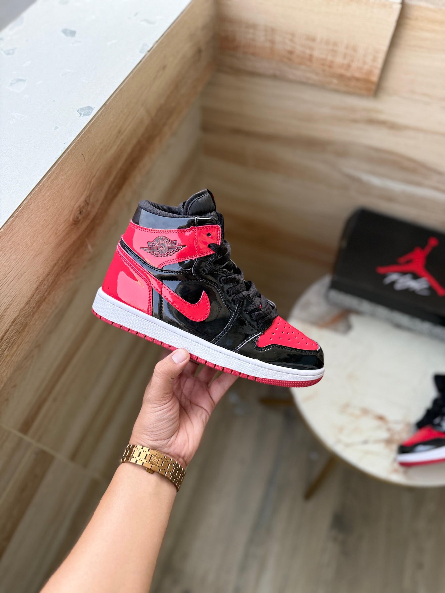 AIR JORDAN 1 HIGH BRED PATENT