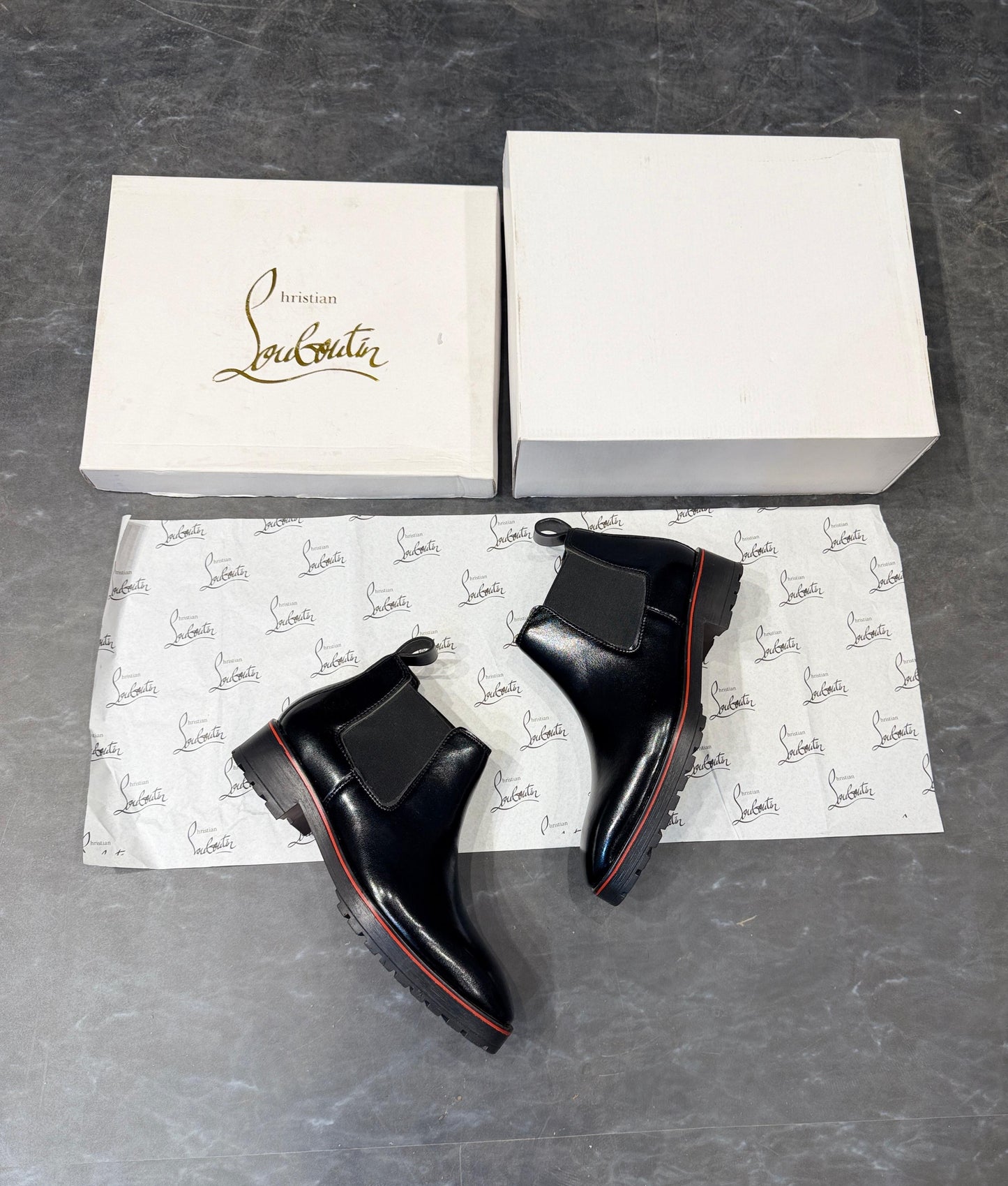 CHRISTIAN LOUBOUTIN CHELSEA BOOTS