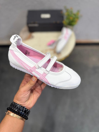 ONITSUKA TIGER MEXICO 66 MARY JANE  WHITE PINK