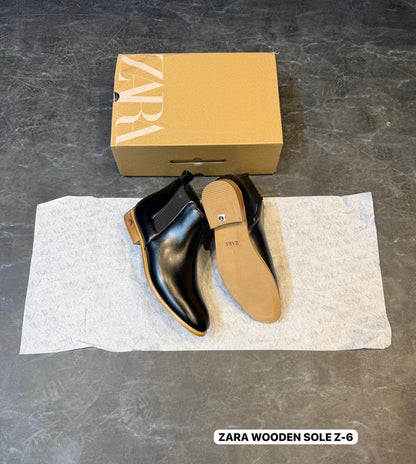 ZARA WOODEN CHELSEA BOOTS ART-W5