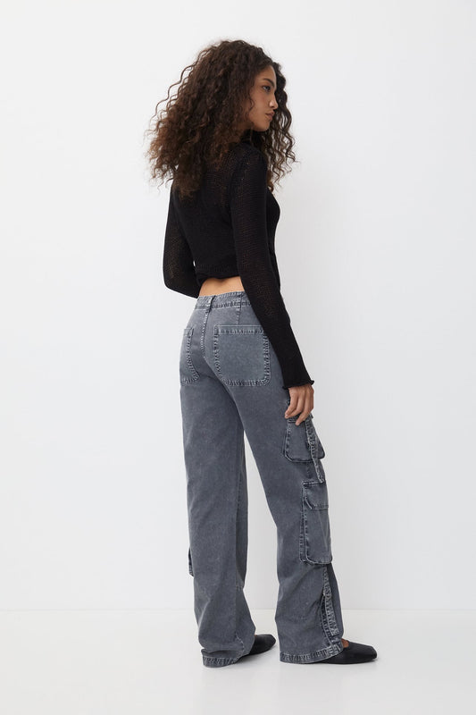 PULL&BEAR Brand*
Multi Pockets Cargo Trousers with Straps
