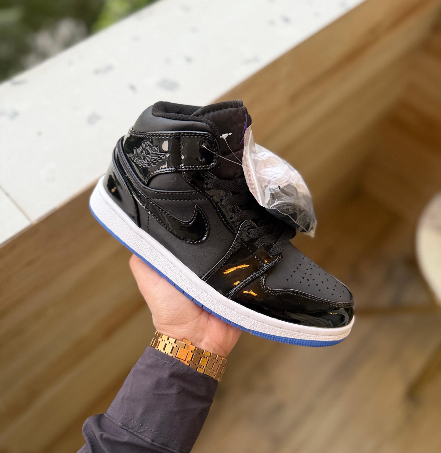 AIR JORDANS RETRO 1 PATENT SPACE JAM