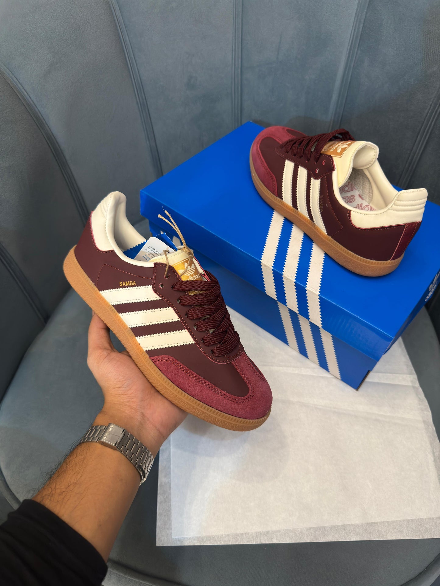 ADIDAS ORIGINALS SAMBA NEW MAROON