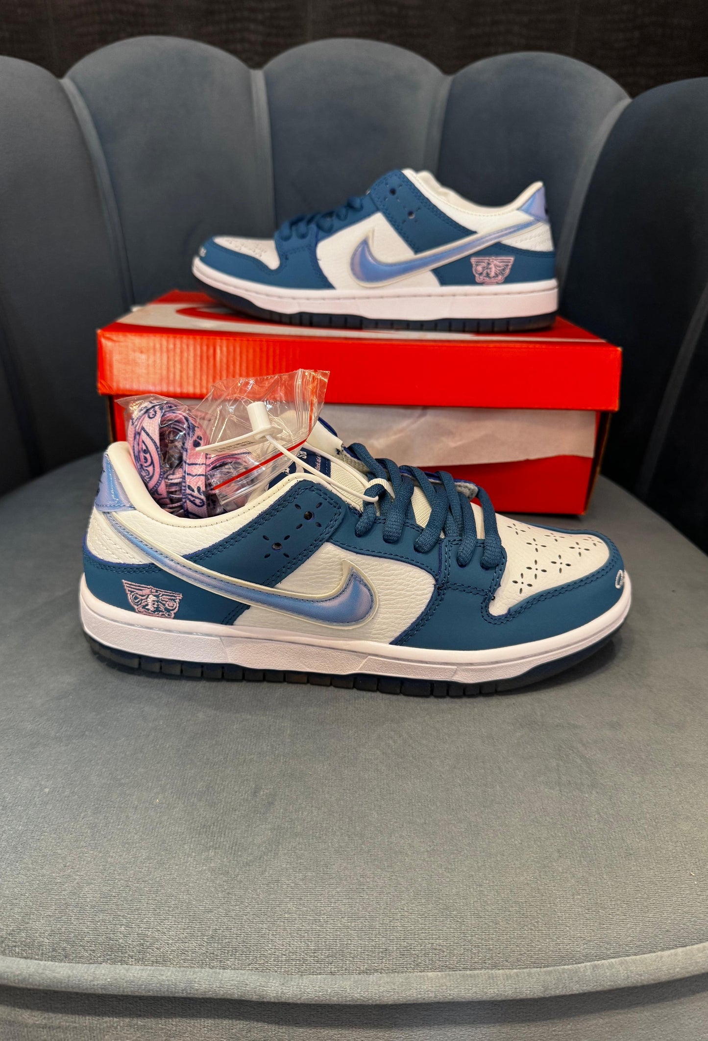 Nike Sb Dunk X Born Raised One Black At a tims