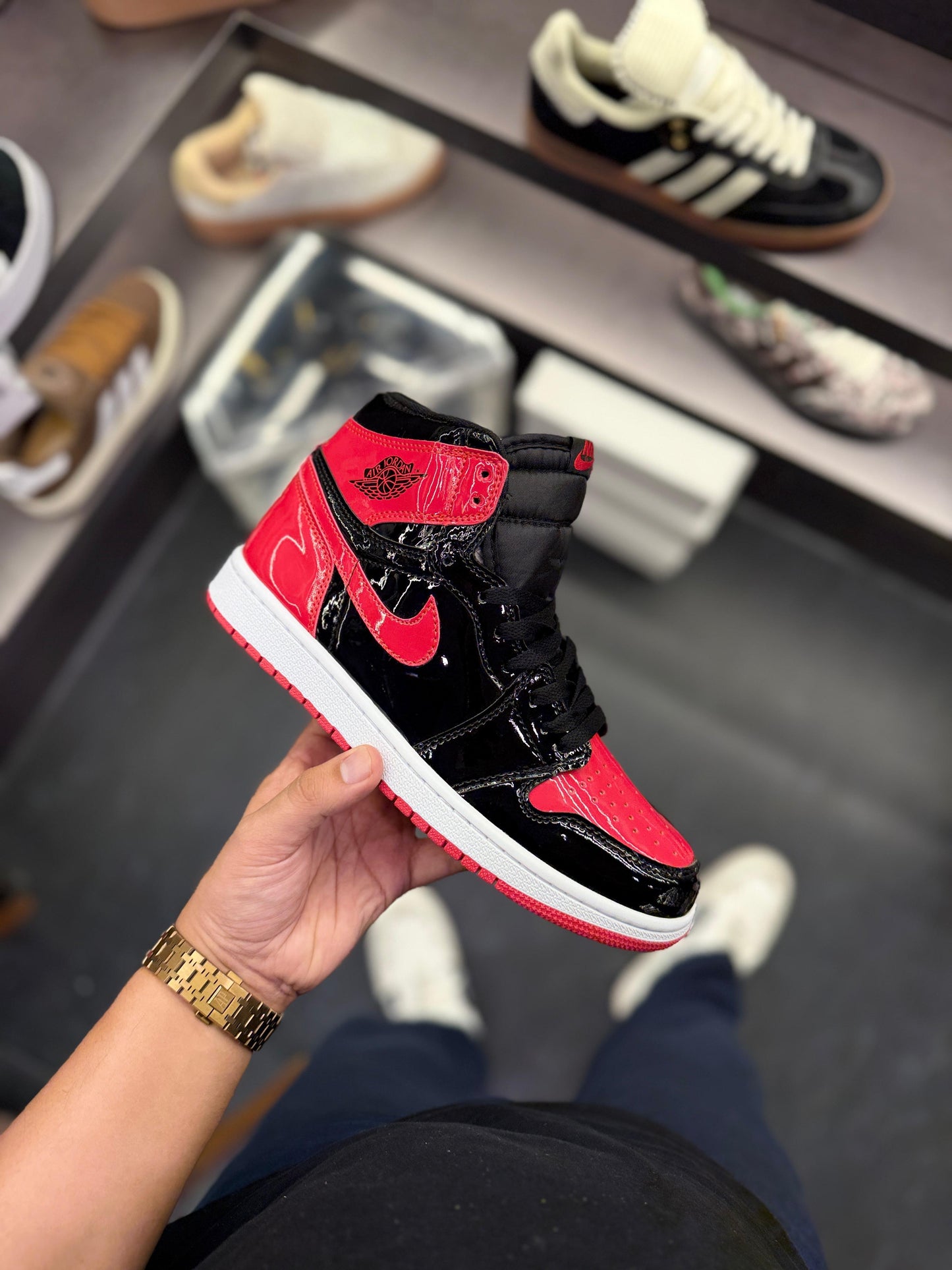 AIR JORDAN 1 HIGH BRED PATENT