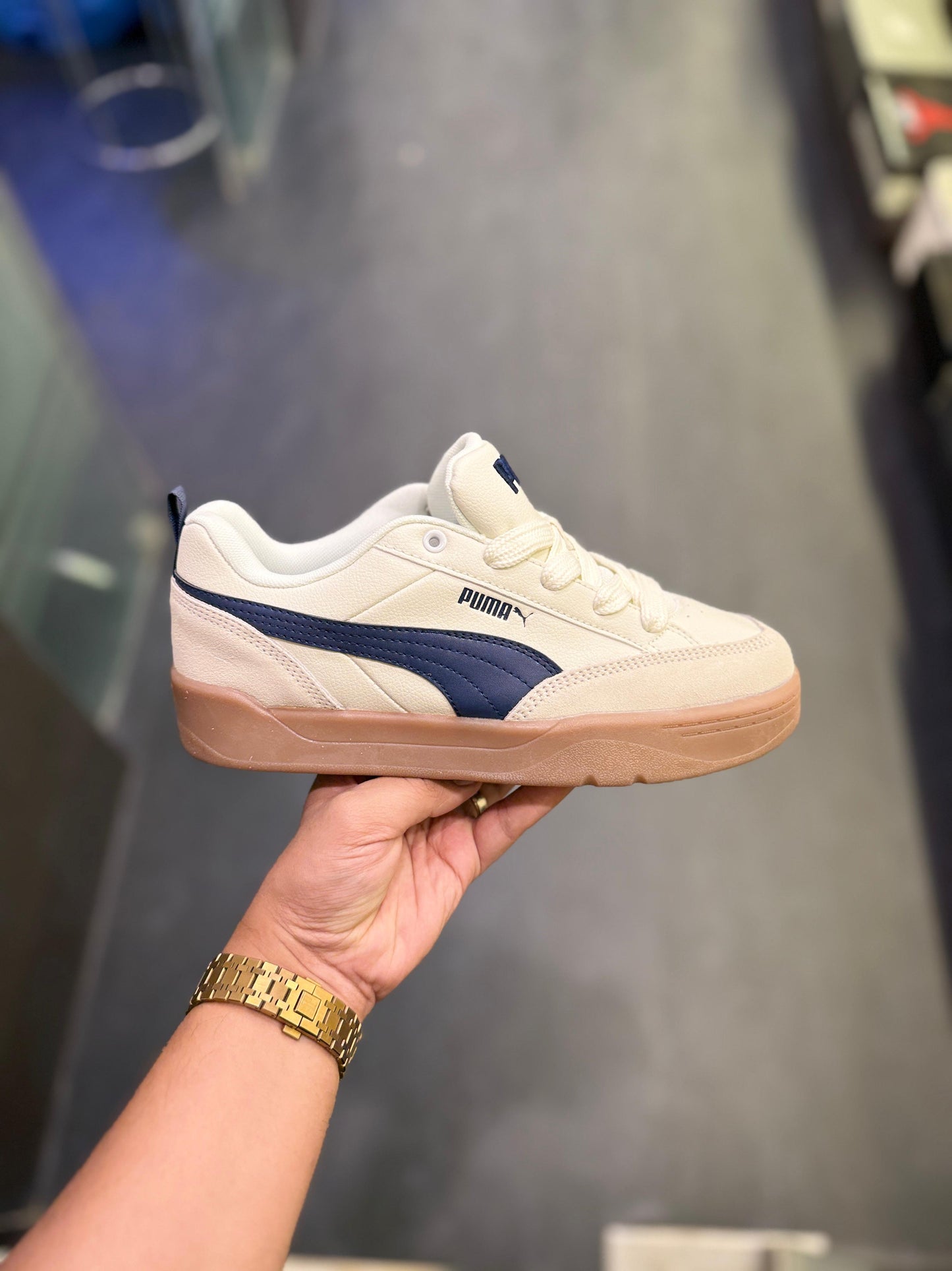 PUMA LIFESTYLE PARK WHITE NAVY