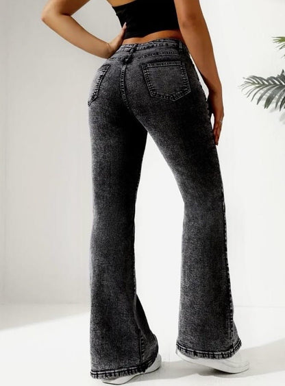 High Waist Bootcut Denims