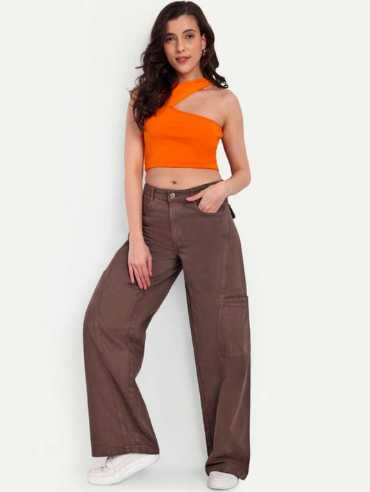 ZARA BRAND
Wide leg 6 Pockets Cargo Pant