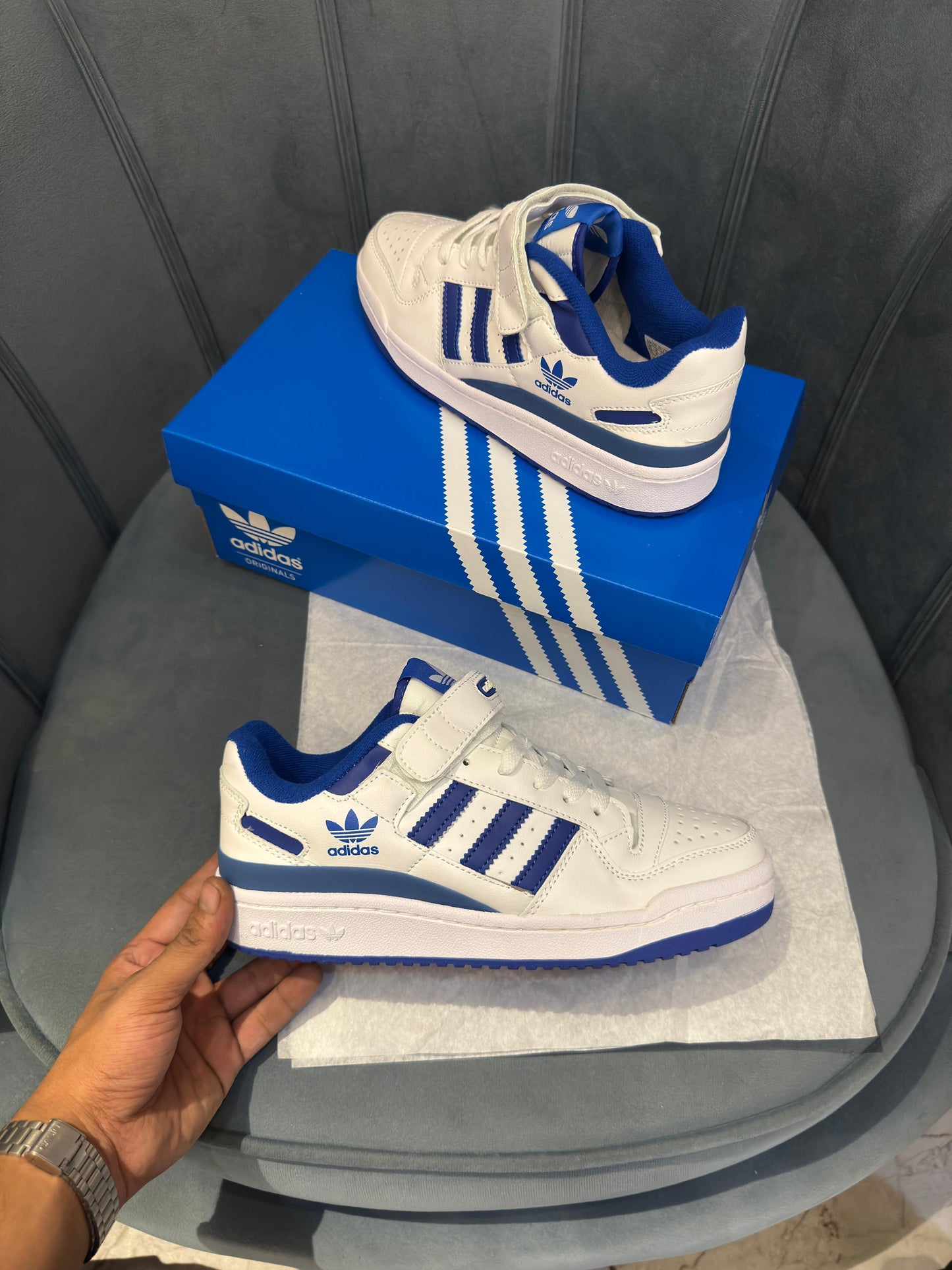 Adidas Forum 84 White Blue