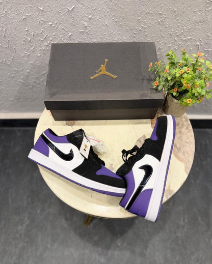 AIR JORDANS RETRO 1 LOW GREY BLACK ORANGE