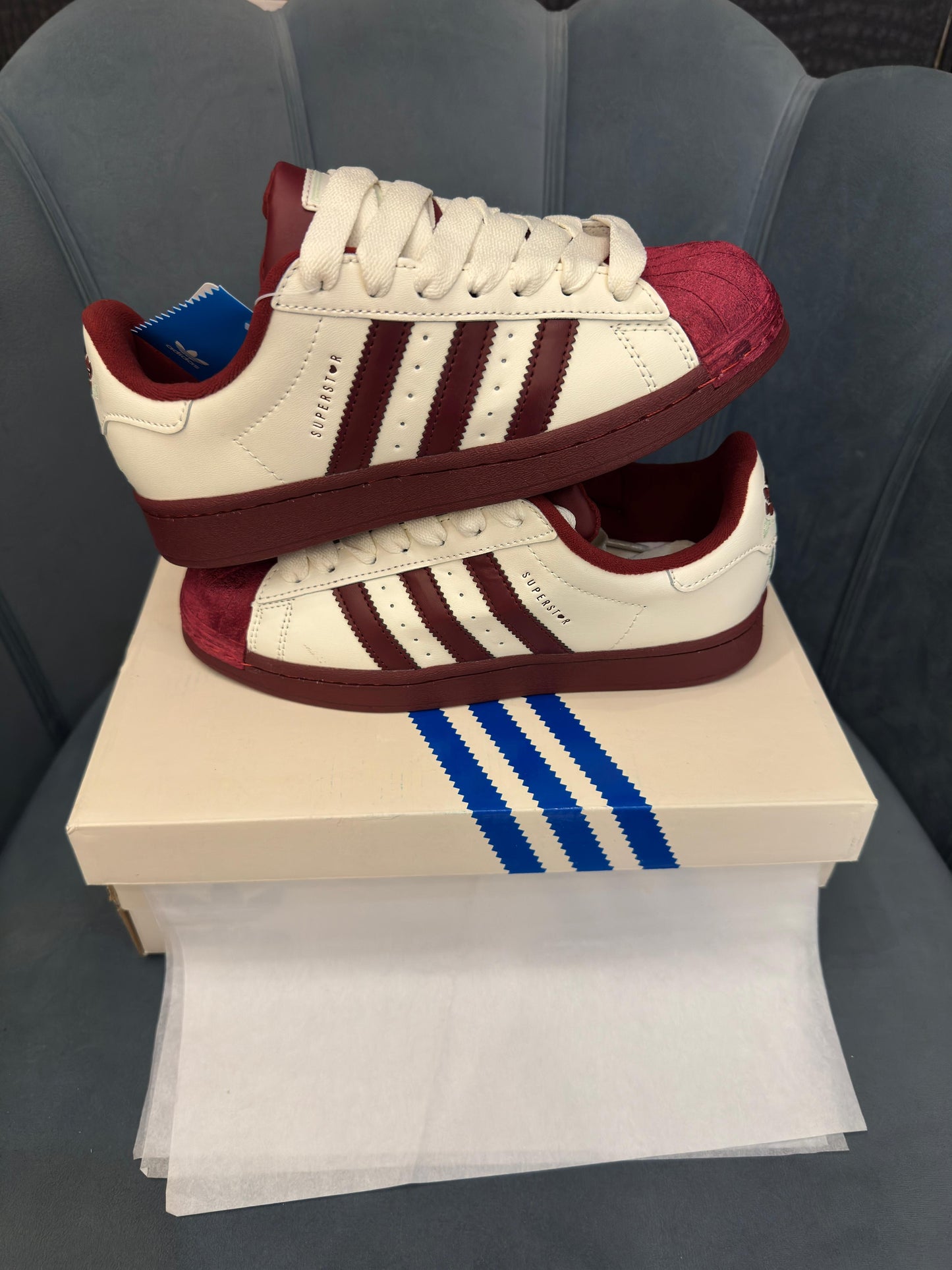 ADIDAS ORIGINALS SUPERSTAR WINE WHITE