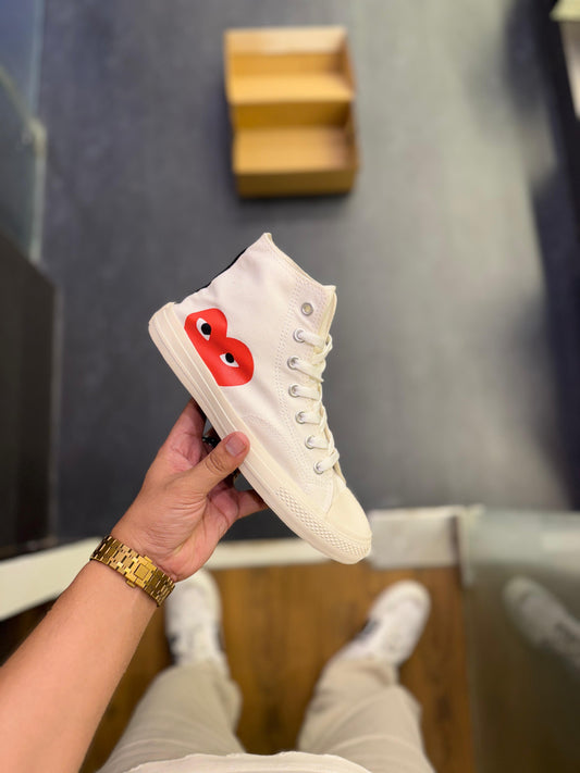CONVERSE CHUCK PLAYCOMME WHITE MID