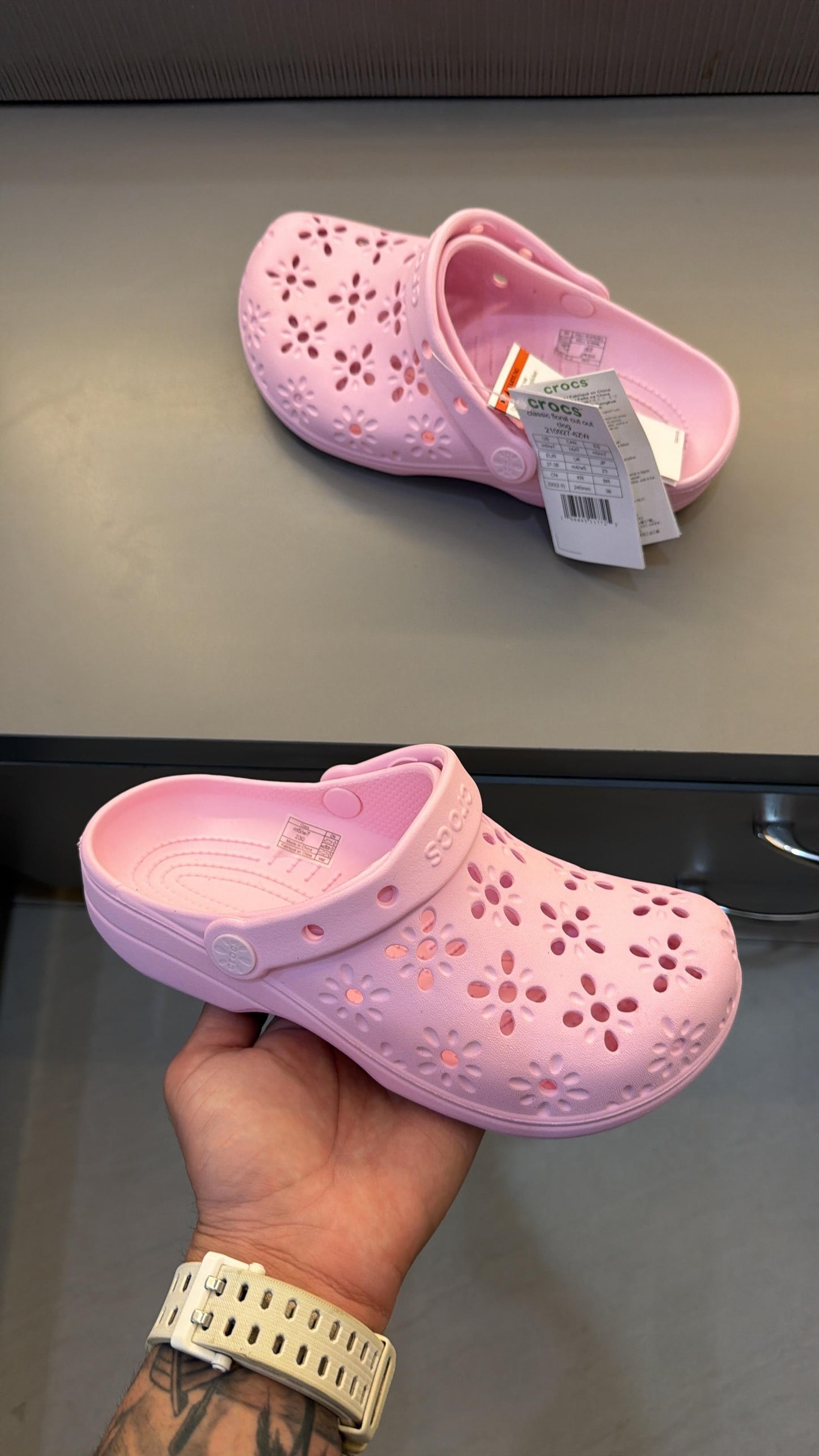 CROCS CLASSIC FLORAL GIRLS
