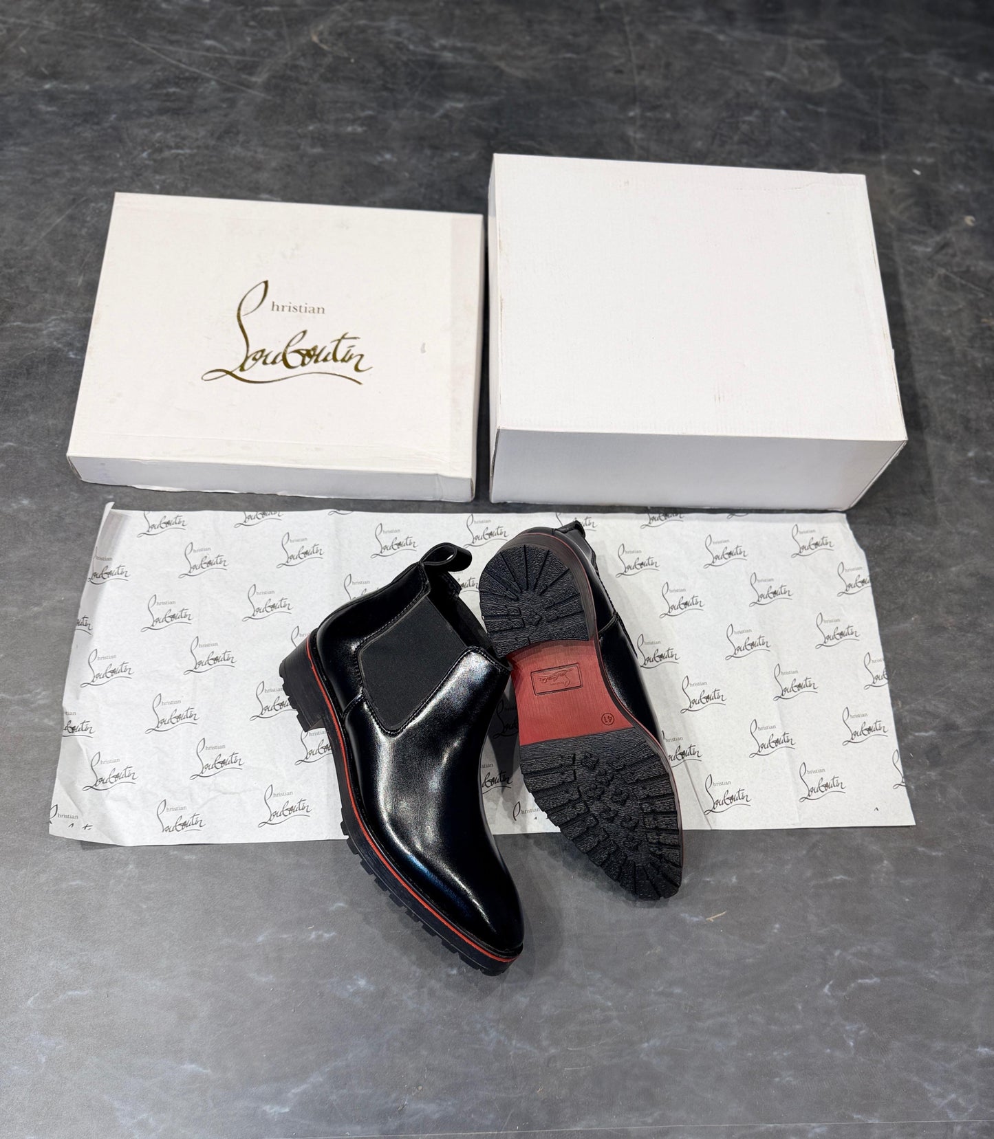 CHRISTIAN LOUBOUTIN CHELSEA BOOTS