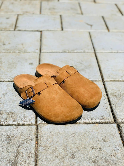 Birkenstock Boston suede leather clogs