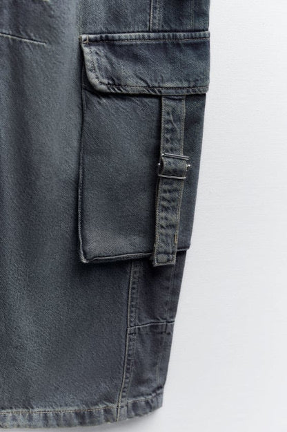 (Copy) Unisex Zara Mid Rise TRF Multi Pockets Cargo