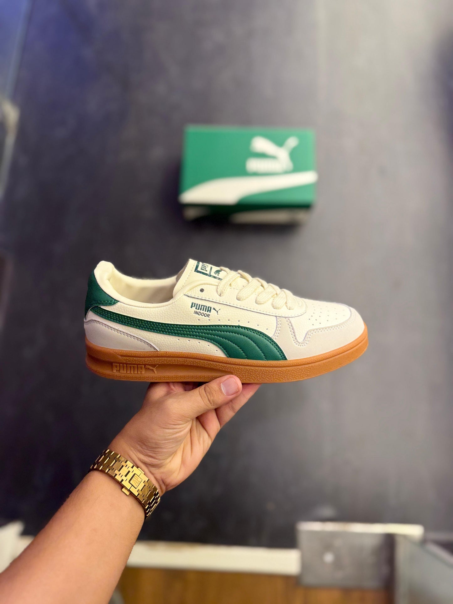 PUMA INDOOR OG FROSTED IVORY GREEN