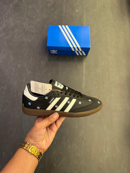 ADIDAS ORIGINALS SAMBA BLACK FLORAL