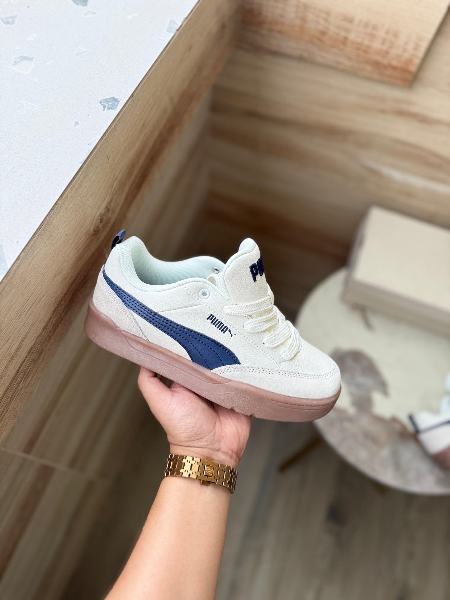PUMA LIFESTYLE PARK WHITE NAVY