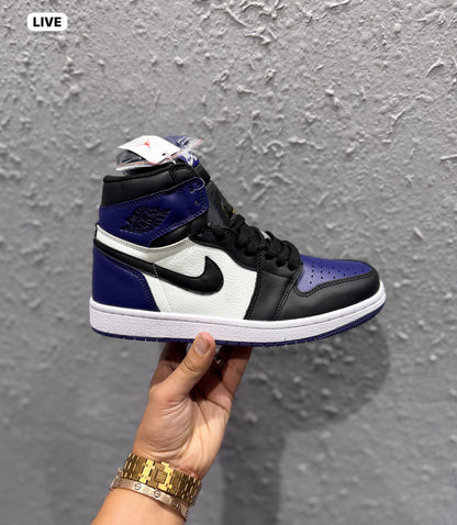 AIR JORDANS RETRO 1 MID PURPLE COURT semi U/A