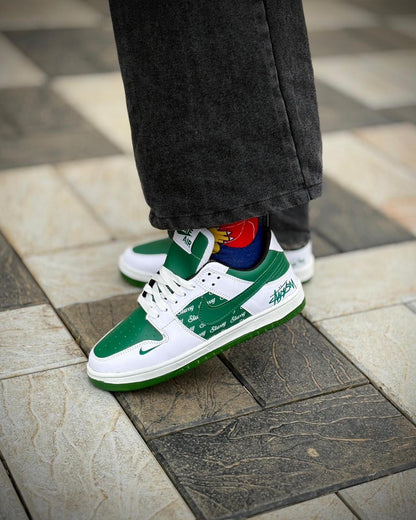 NIKE sb dunk  stussy green 7A
