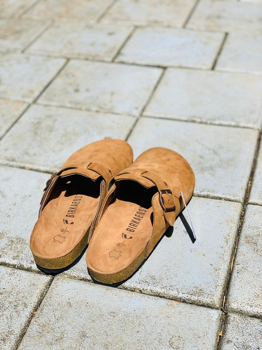 Birkenstock Boston suede leather clogs